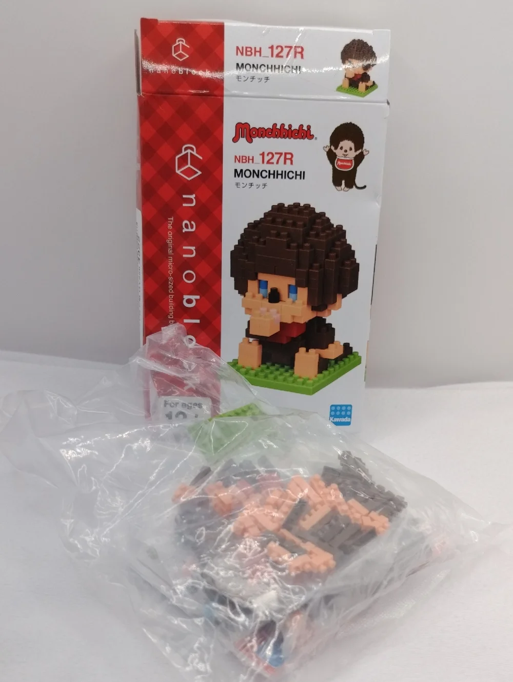 Monchhichi Nanoblock 3D Brick Build Blocks Character Collection 190Pcs *OPEN BOX